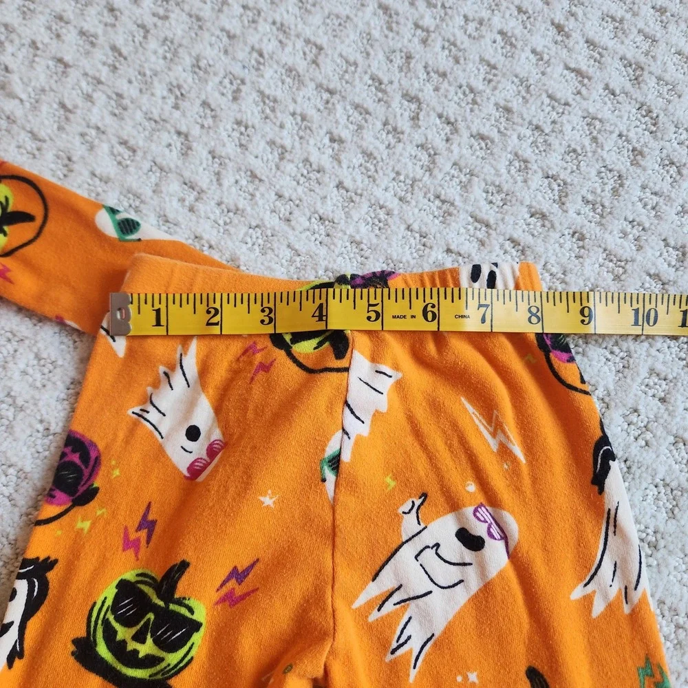 Toddler size 3T Orange Halloween Ghost‎ Pumpkin Pajama Set